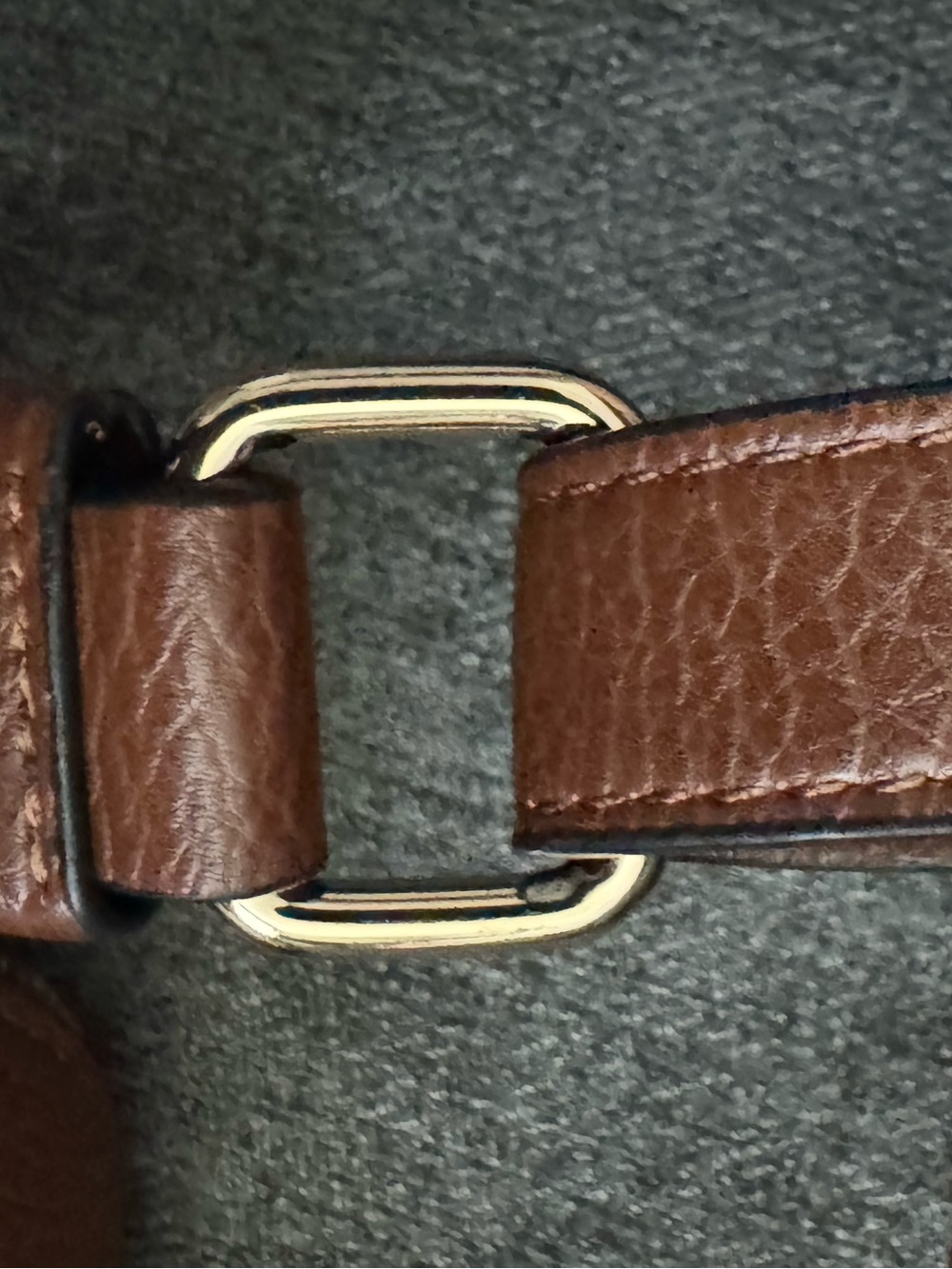 Poppy & Peonies Sidekick chestnut Brown Pebbled Leather Crossbody Bag - Picture 11 of 15